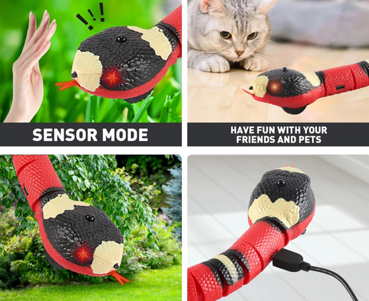 Smart Sensing Cat Toy Snake